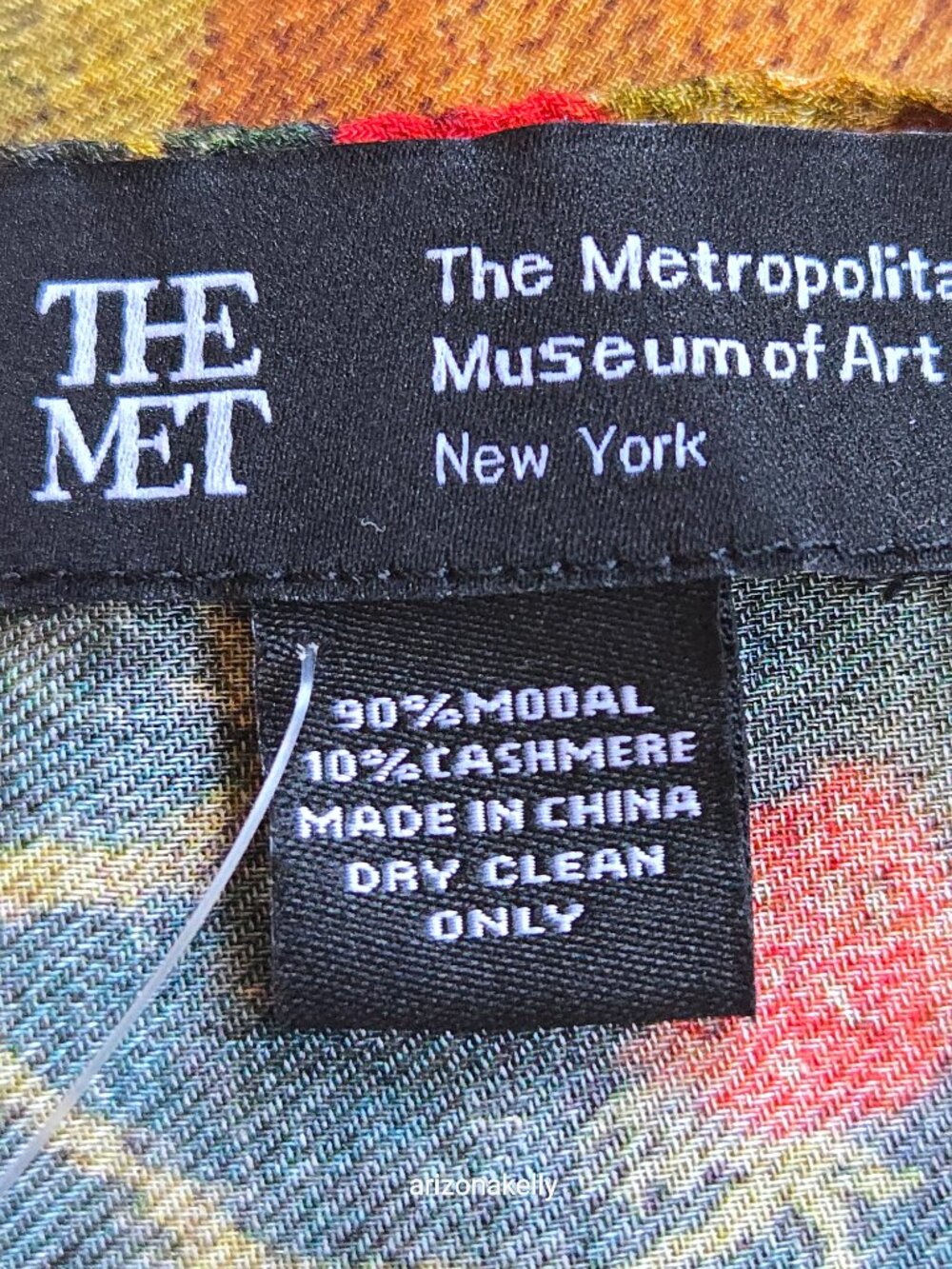 NWT The Met Modal Cashmere Scarf American Folk Art Museum - Picture 11 of 15